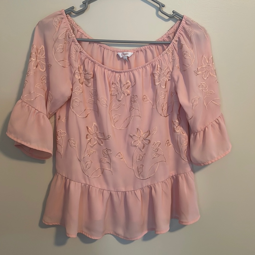 XS Candie’s Peplum Blouse